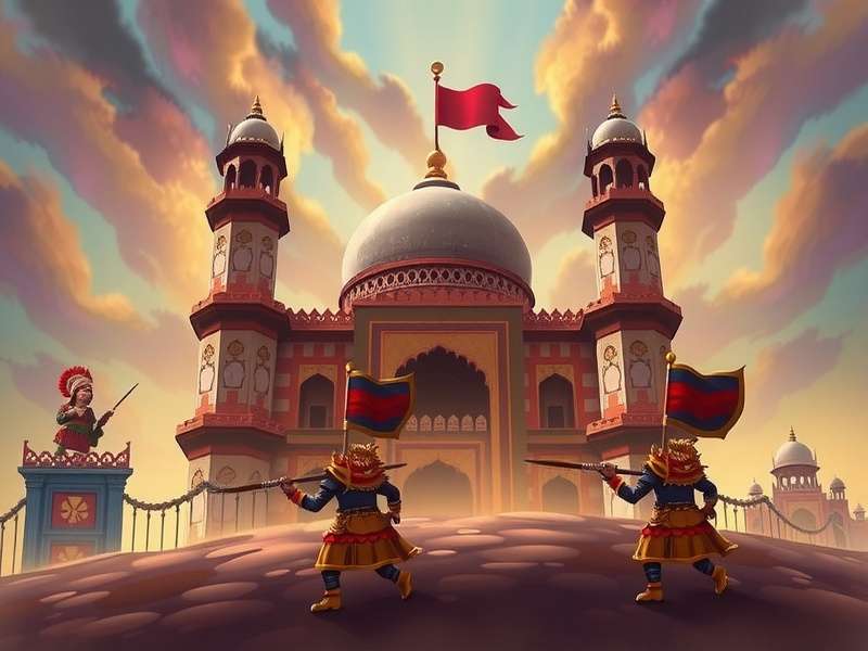 Historical Indian architecture as game levels Indian fortress defense in Sambhar Sentry